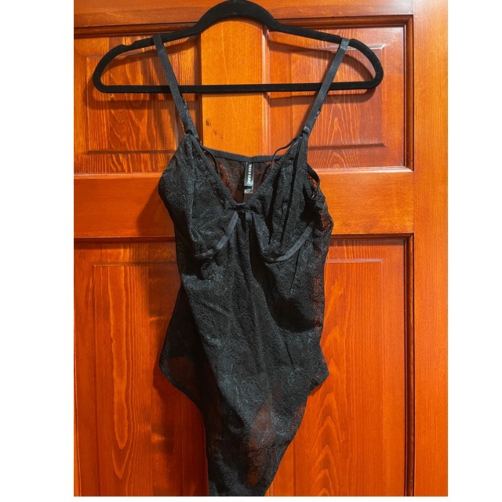 Torrid black lingerie body suit size 1